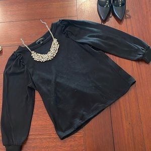 Banana Republic small petite ruffle sleeve top